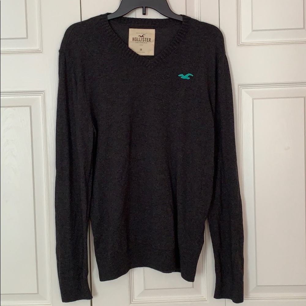 Dark Grey Men’s Hollister Sweater Size Medium